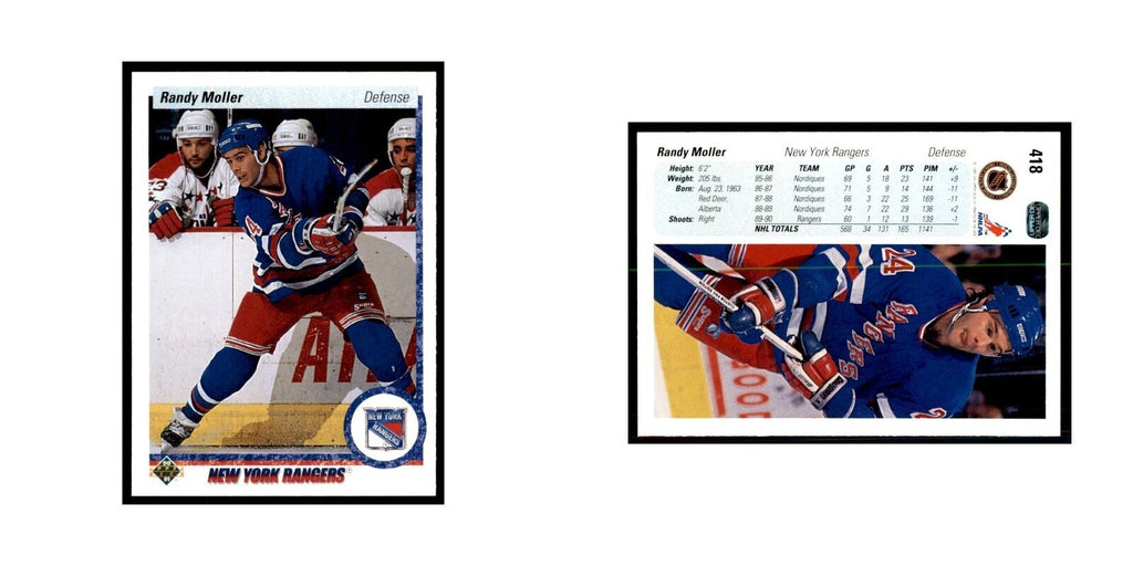 1990 Upper Deck Randy Moller Hockey Cards #418