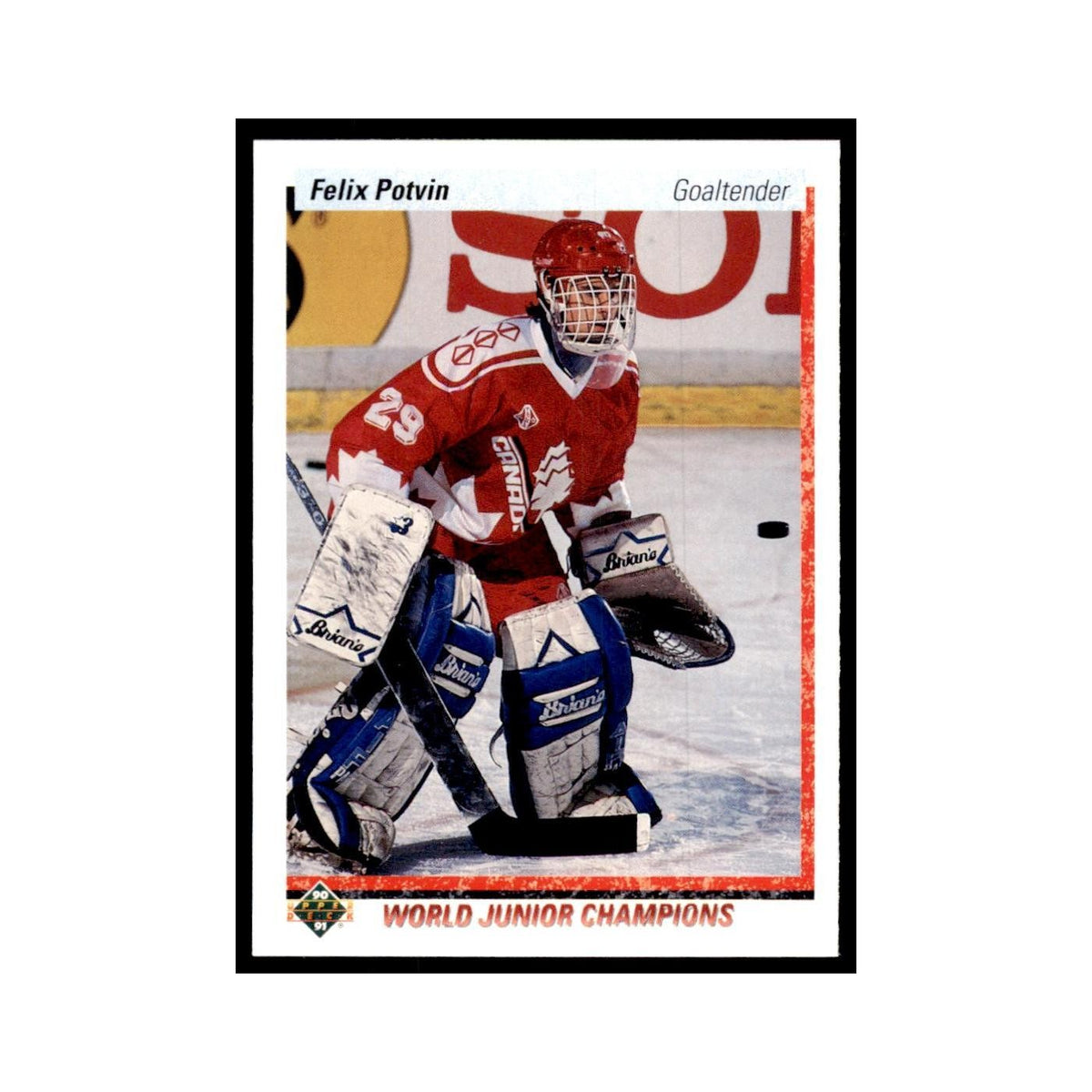 1990 Upper Deck Felix Potvin Hockey Cards #458