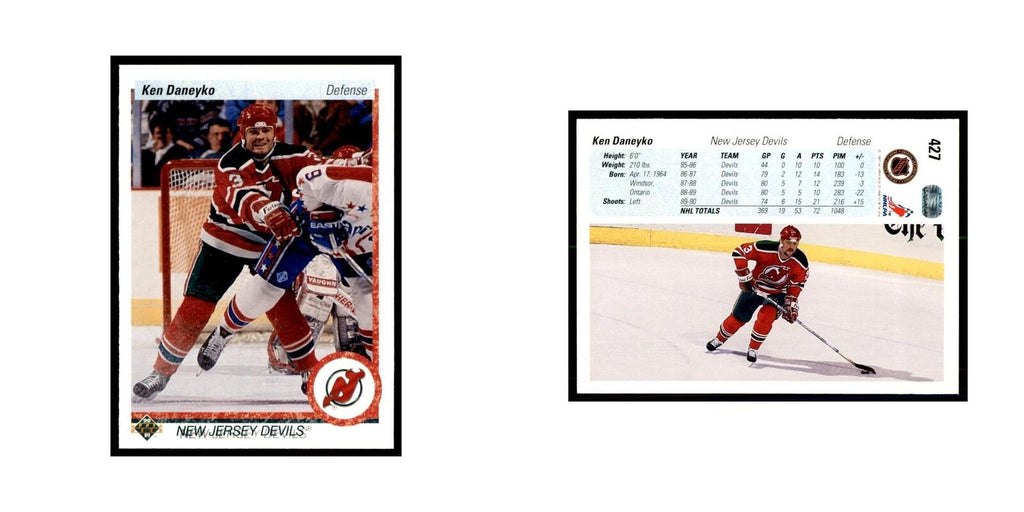 1990 Upper Deck Ken Daneyko Hockey Cards #427