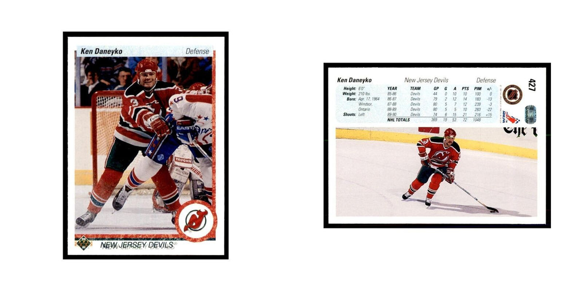 1990 Upper Deck Ken Daneyko Hockey Cards #427