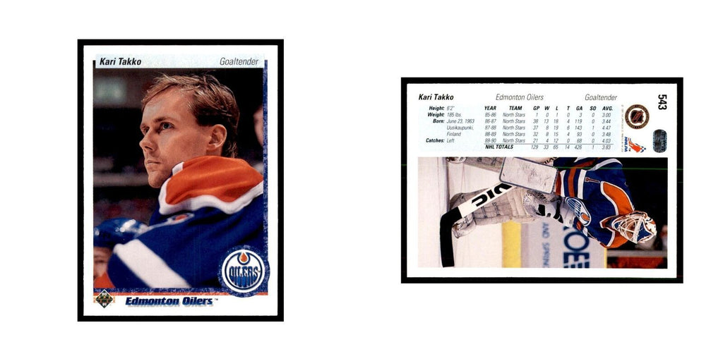 1990 Upper Deck Kari Takko Hockey Cards #543