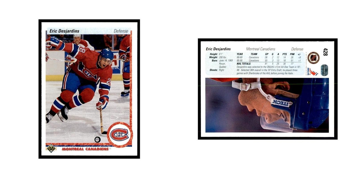 1990 Upper Deck Eric Desjardins Hockey Cards #428