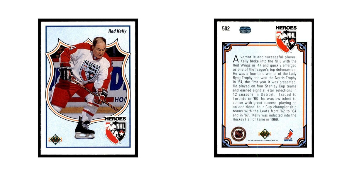 1990 Upper Deck Red Kelly Hockey Cards #502