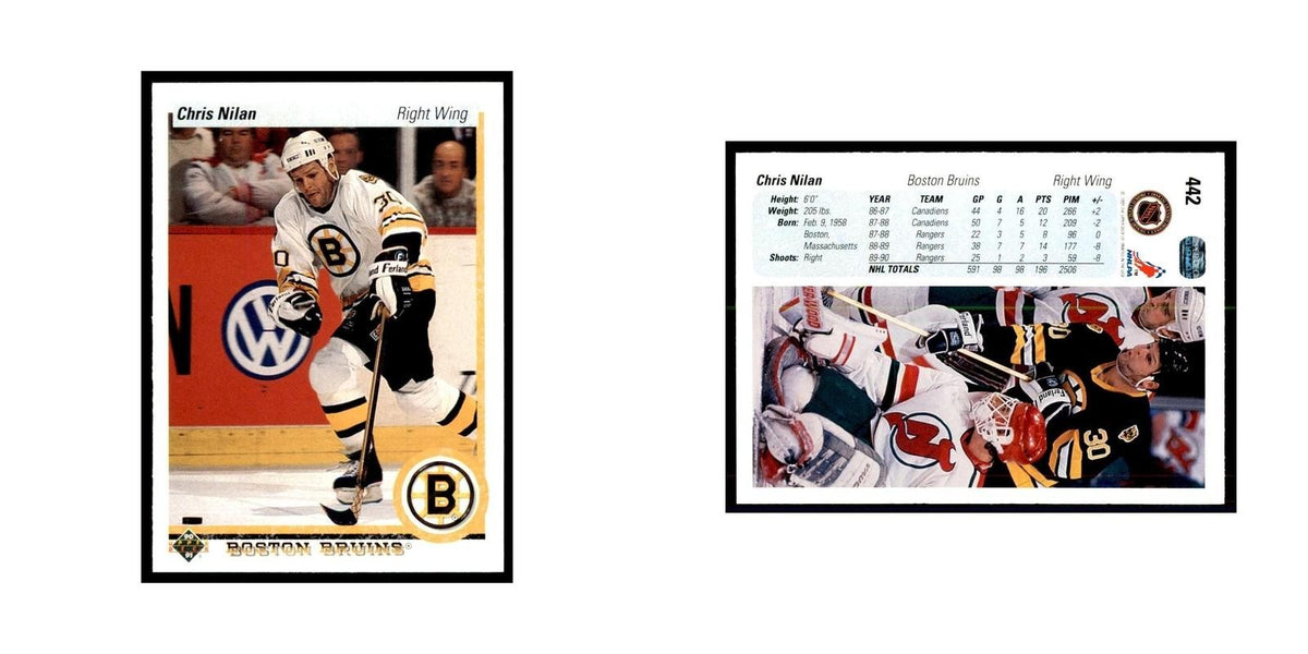 1990 Upper Deck Chris Nilan Hockey Cards #442