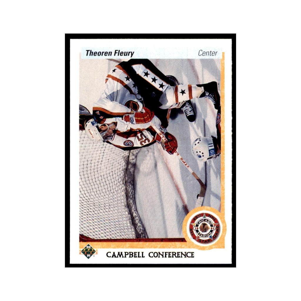 1990 Upper Deck Theoren Fleury Hockey Cards #478