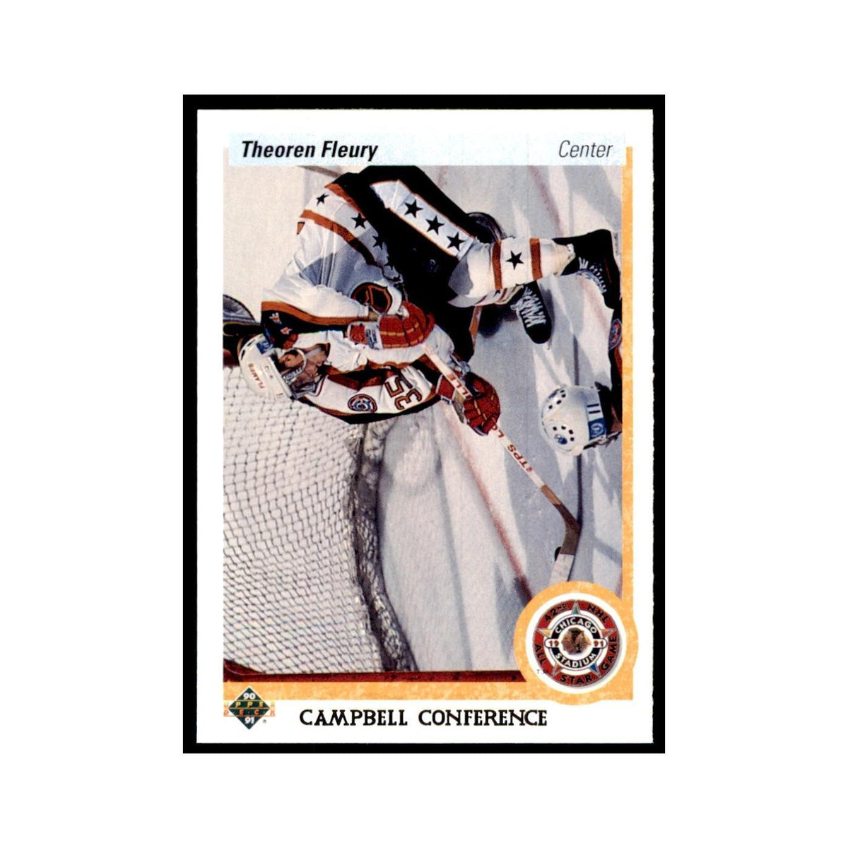 1990 Upper Deck Theoren Fleury Hockey Cards #478