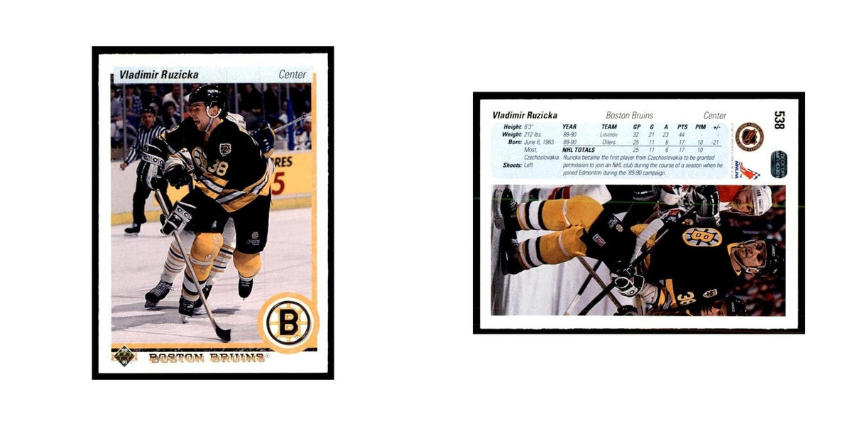 1990 Upper Deck Vladimir Ruzicka Hockey Cards #538