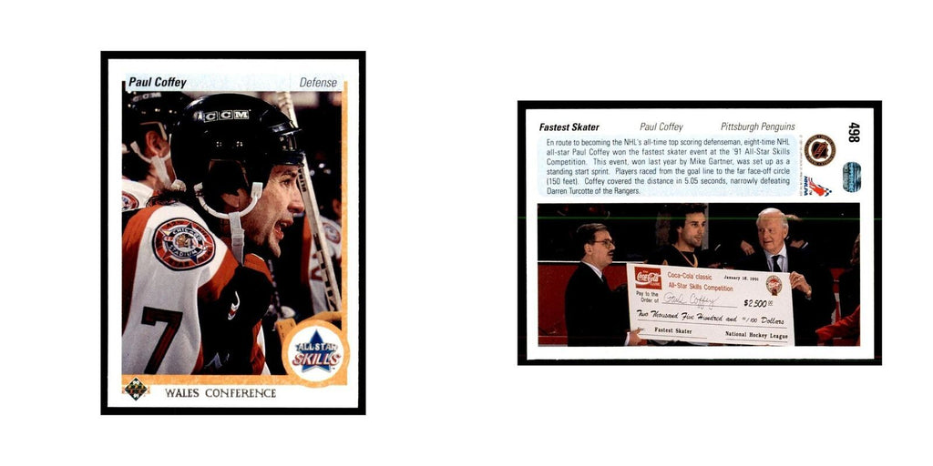 1990 Upper Deck Paul Coffey Hockey Cards #498