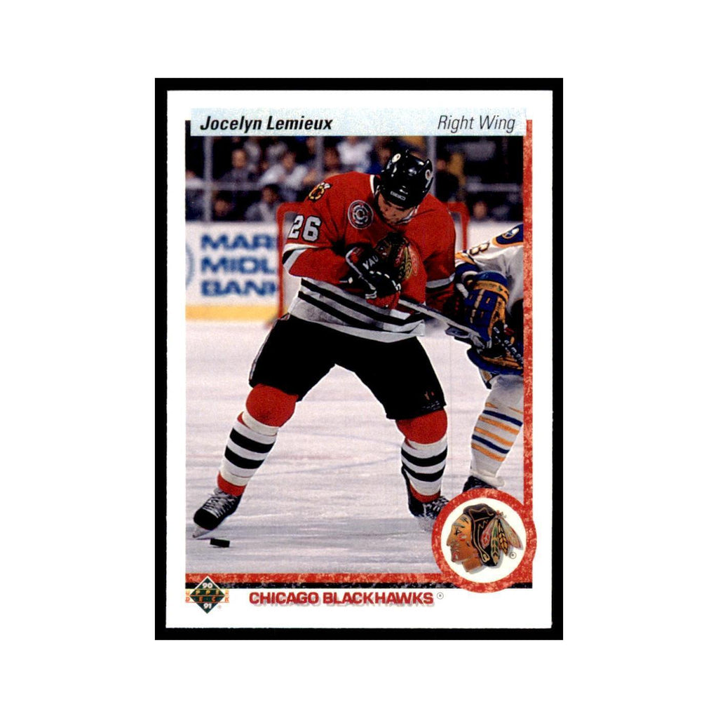 1990 Upper Deck Jocelyn Lemieux Hockey Cards #544