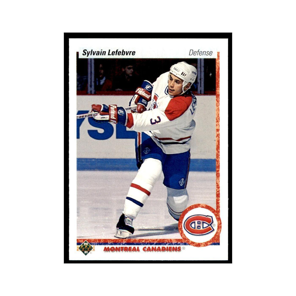 1990 Upper Deck Sylvain Lefebvre Hockey Cards #421