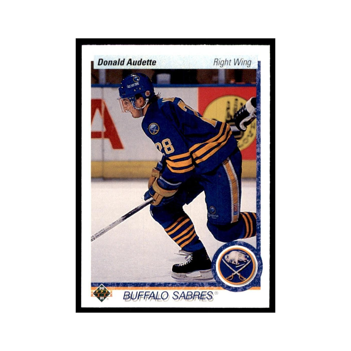 1990 Upper Deck Donald Audette Hockey Cards #519
