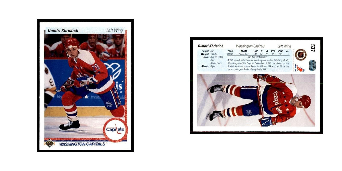 1990 Upper Deck Dimitri Khristich Hockey Cards #537