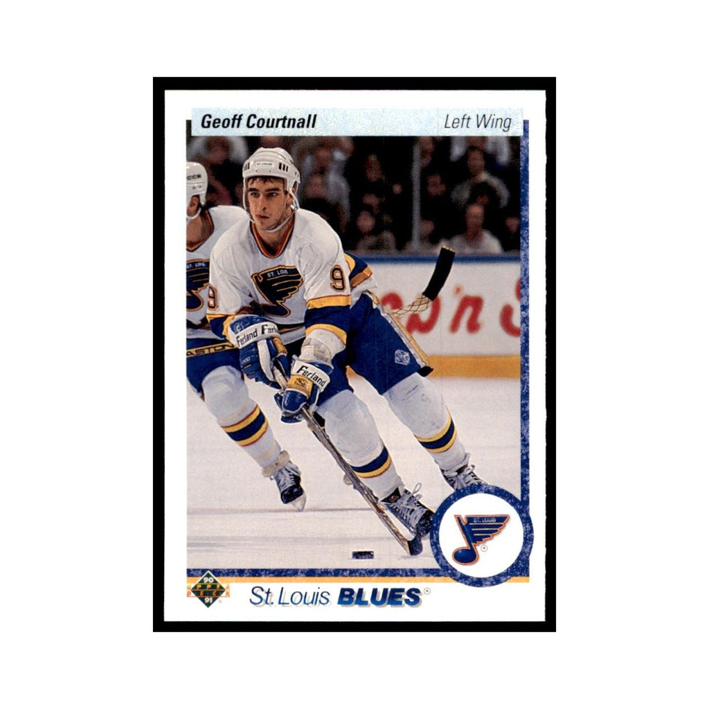 1990 Upper Deck Geoff Courtnall Hockey Cards #438