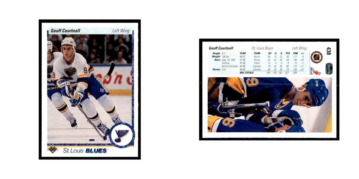 1990 Upper Deck Geoff Courtnall Hockey Cards #438