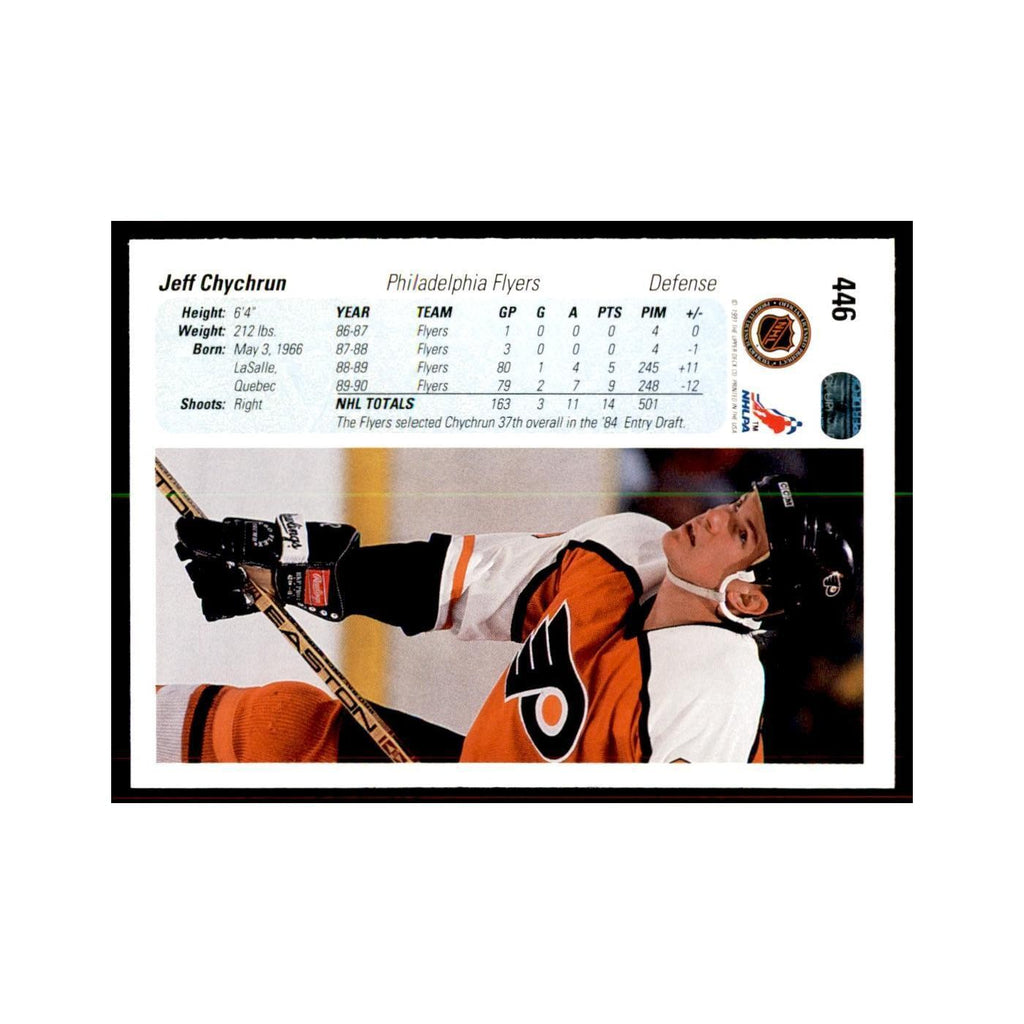 1990 Upper Deck Jeff Chychrun Hockey Cards #446