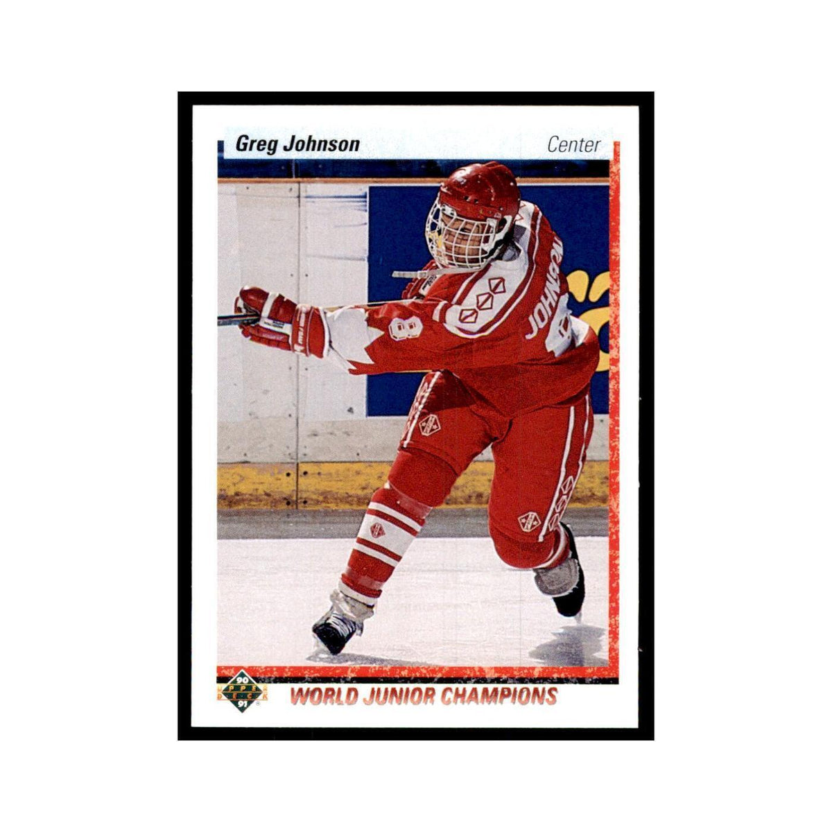 1990 Upper Deck Greg Johnson Hockey Cards #460
