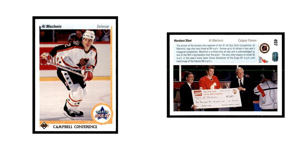 1990 Upper Deck Al MacInnis Hockey Cards #497