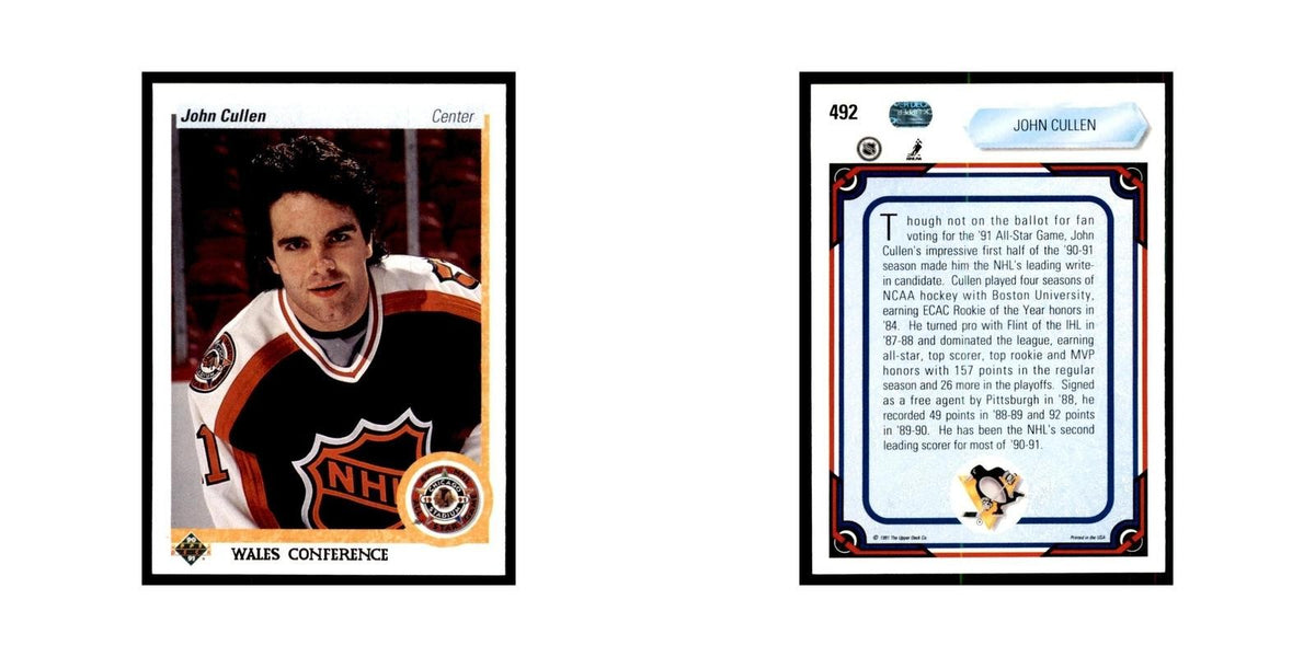 1990 Upper Deck John Cullen Hockey Cards #492
