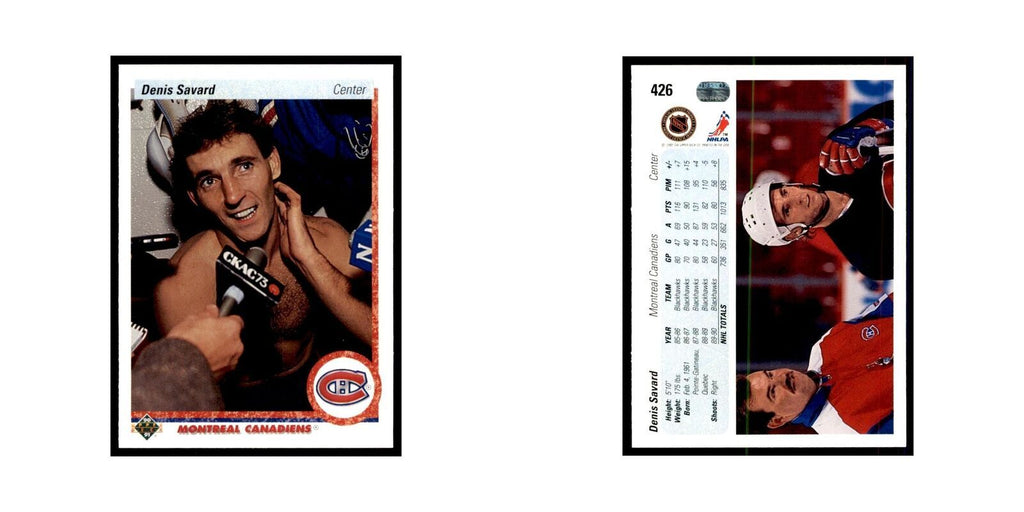 1990 Upper Deck Denis Savard Hockey Cards #426