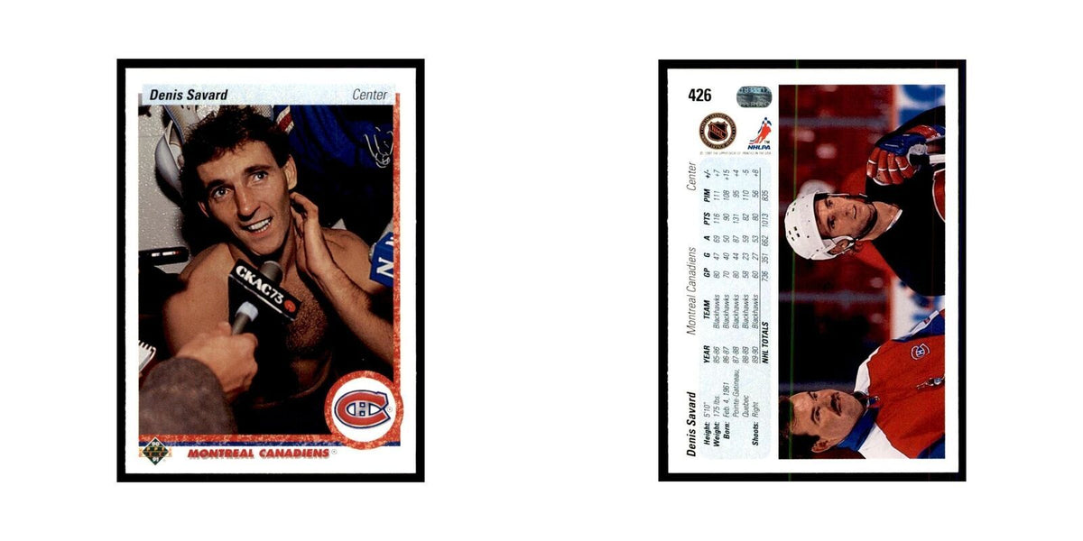 1990 Upper Deck Denis Savard Hockey Cards #426