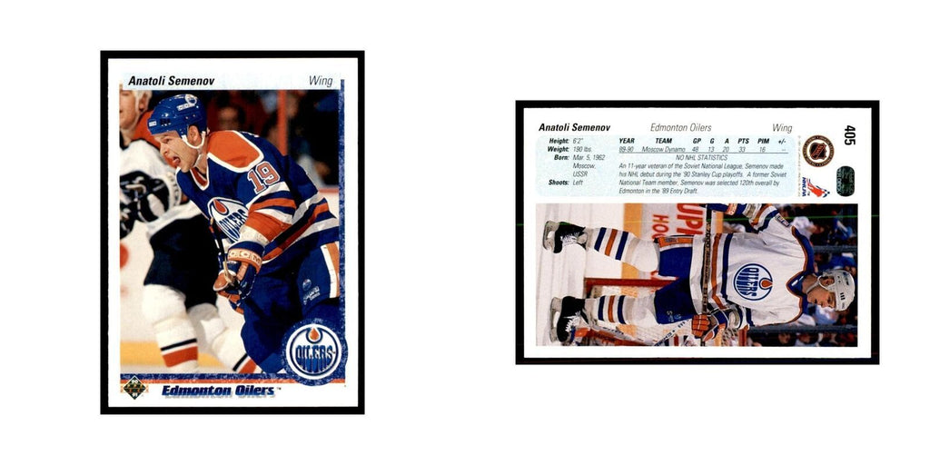 1990 Upper Deck Anatoli Semenov Hockey Cards #405