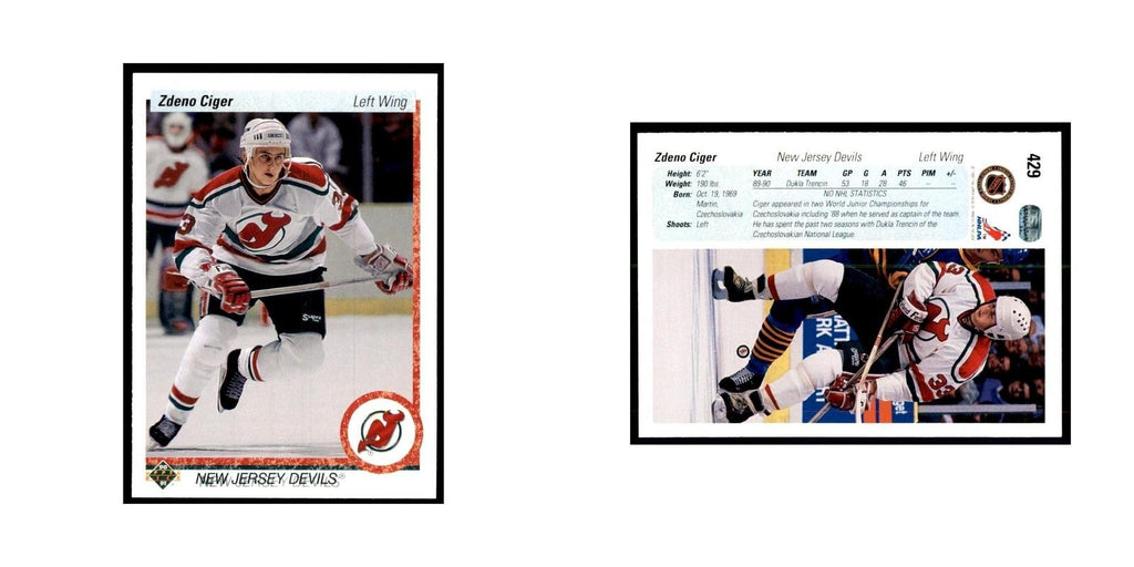 1990 Upper Deck Zdeno Ciger Hockey Cards #429