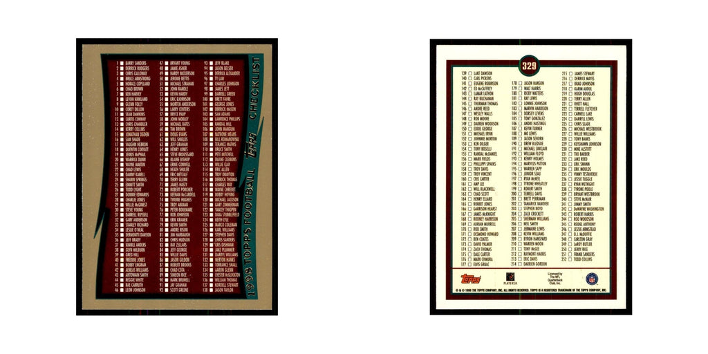 1998 Topps Checklist 1 #329