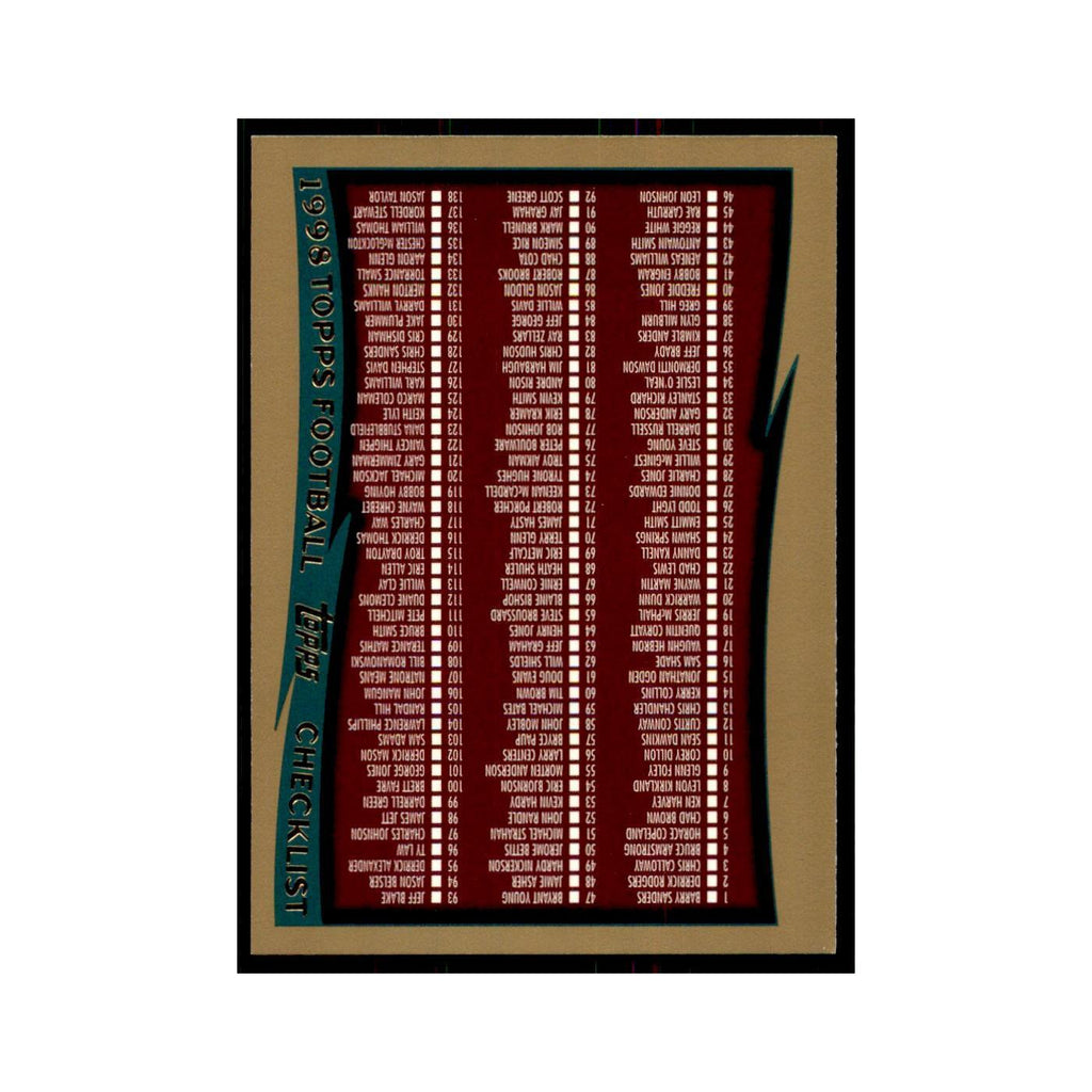 1998 Topps Checklist 1 #329