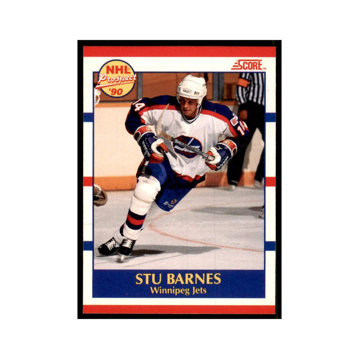1990 Score Canadian Stu Barnes Hockey Cards #391