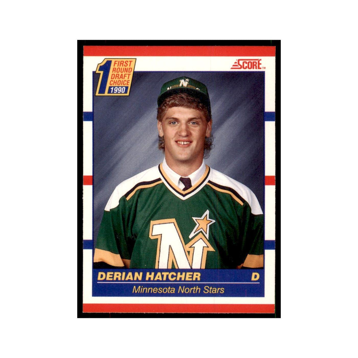 1990 Score Canadian Derian Hatcher Hockey Cards #430