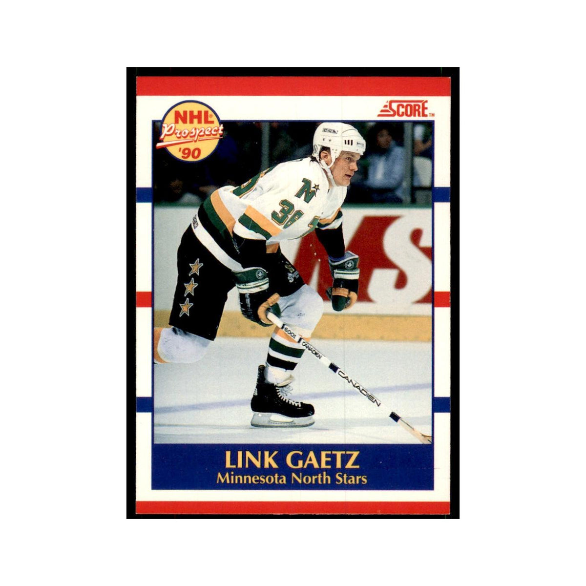 1990 Score Canadian Link Gaetz Hockey Cards #411
