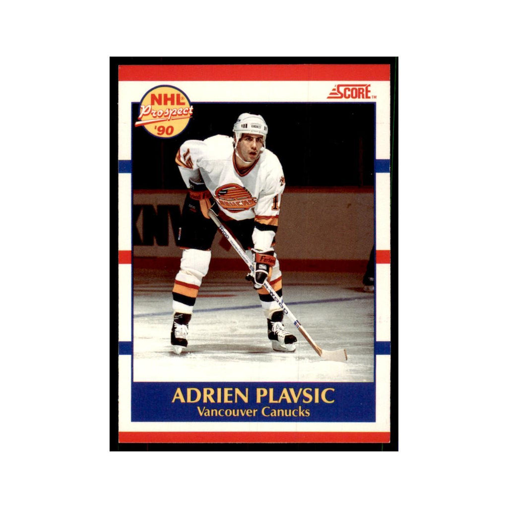 1990 Score Canadian Adrien Plavsic Hockey Cards #394