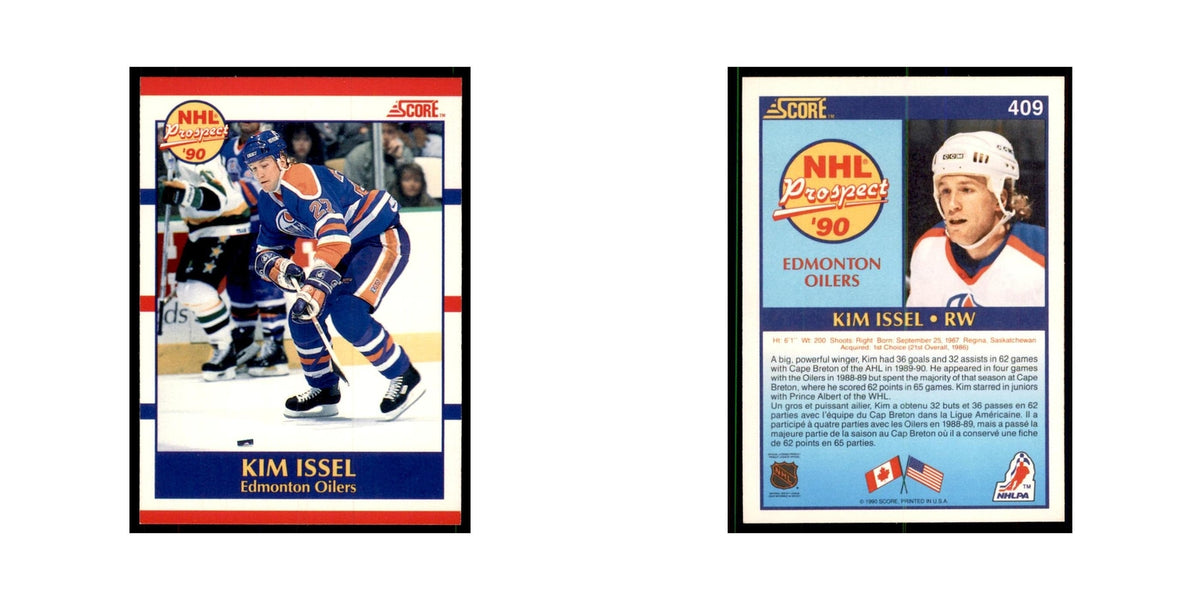 1990 Score Canadian Kim Issel Hockey Cards #409