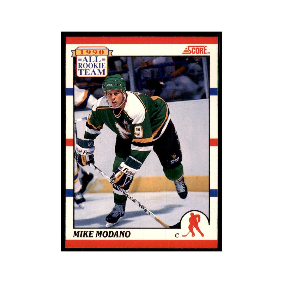 1990 Score Canadian Mike Modano RC Hockey Cards #327