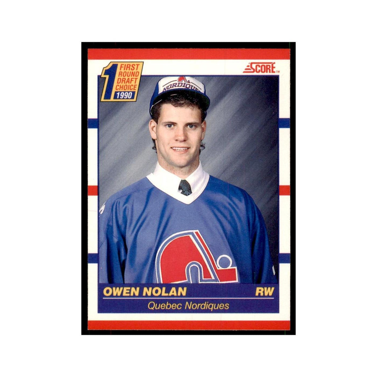 1990 Score Canadian Owen Nolan Hockey Cards #435