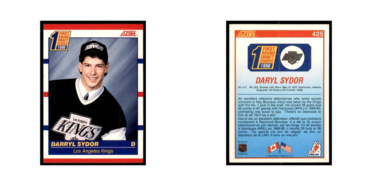 1990 Score Canadian Darryl Sydor Hockey Cards #425