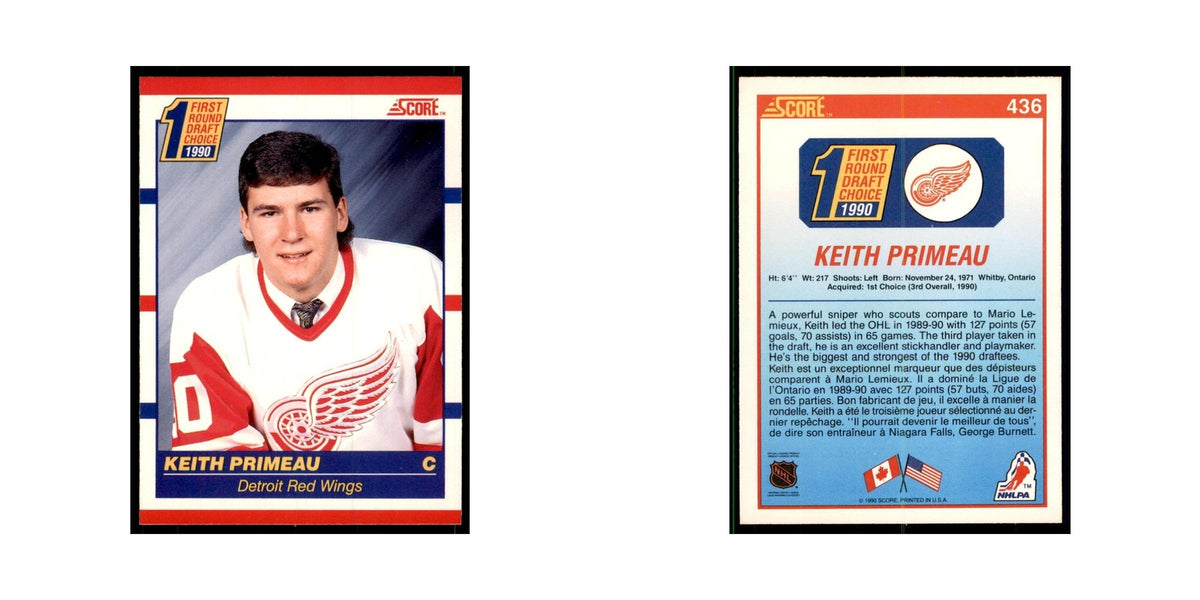 1990 Score Canadian Keith Primeau Hockey Cards #436