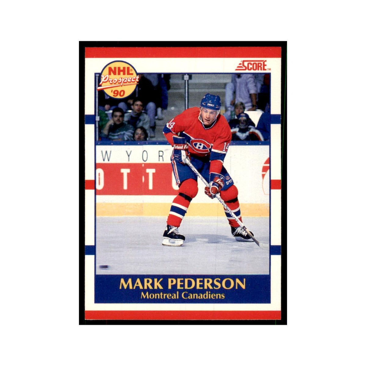 1990 Score Canadian Mark Pederson Hockey Cards #387