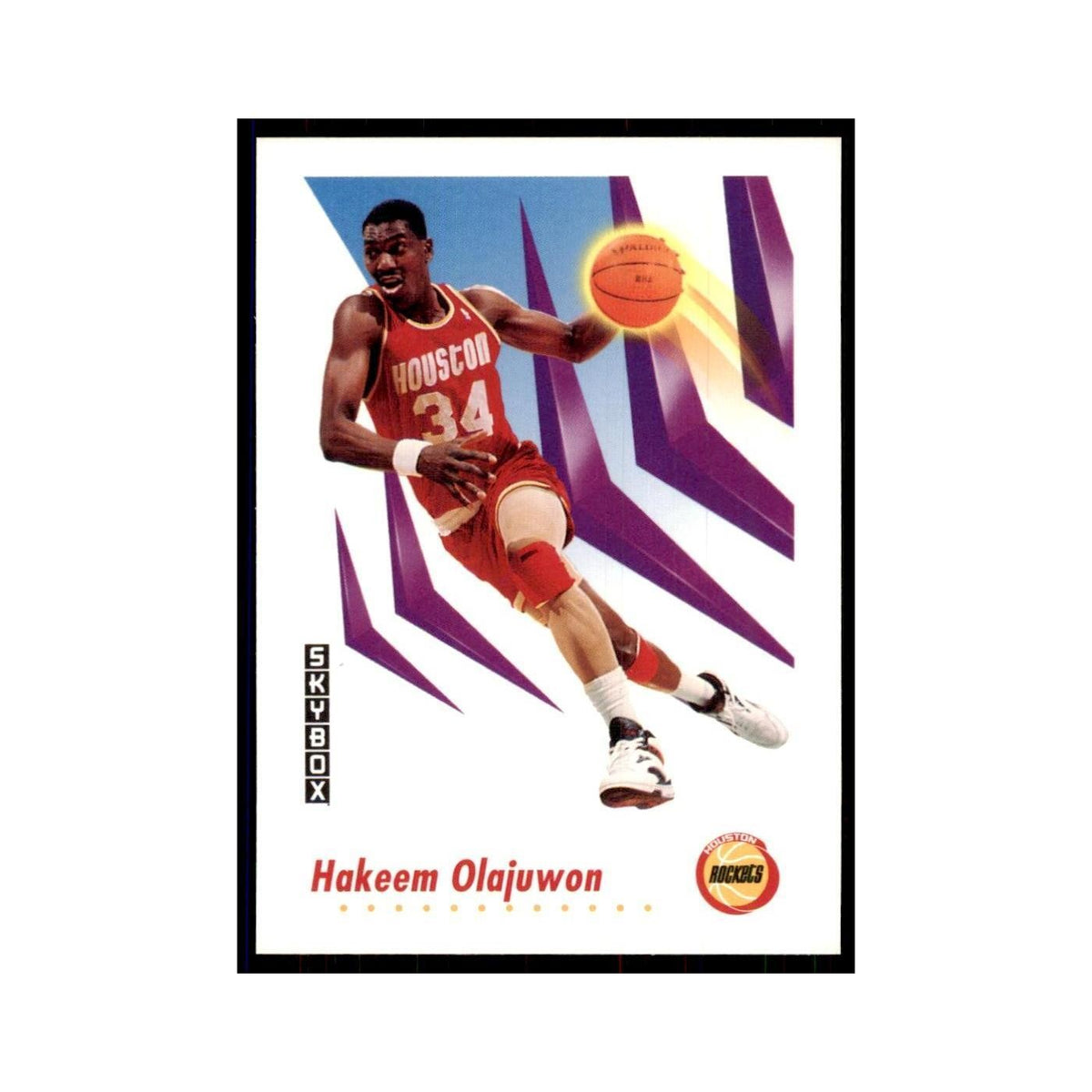 1991 SkyBox Hakeem Olajuwon Basketball Cards #105
