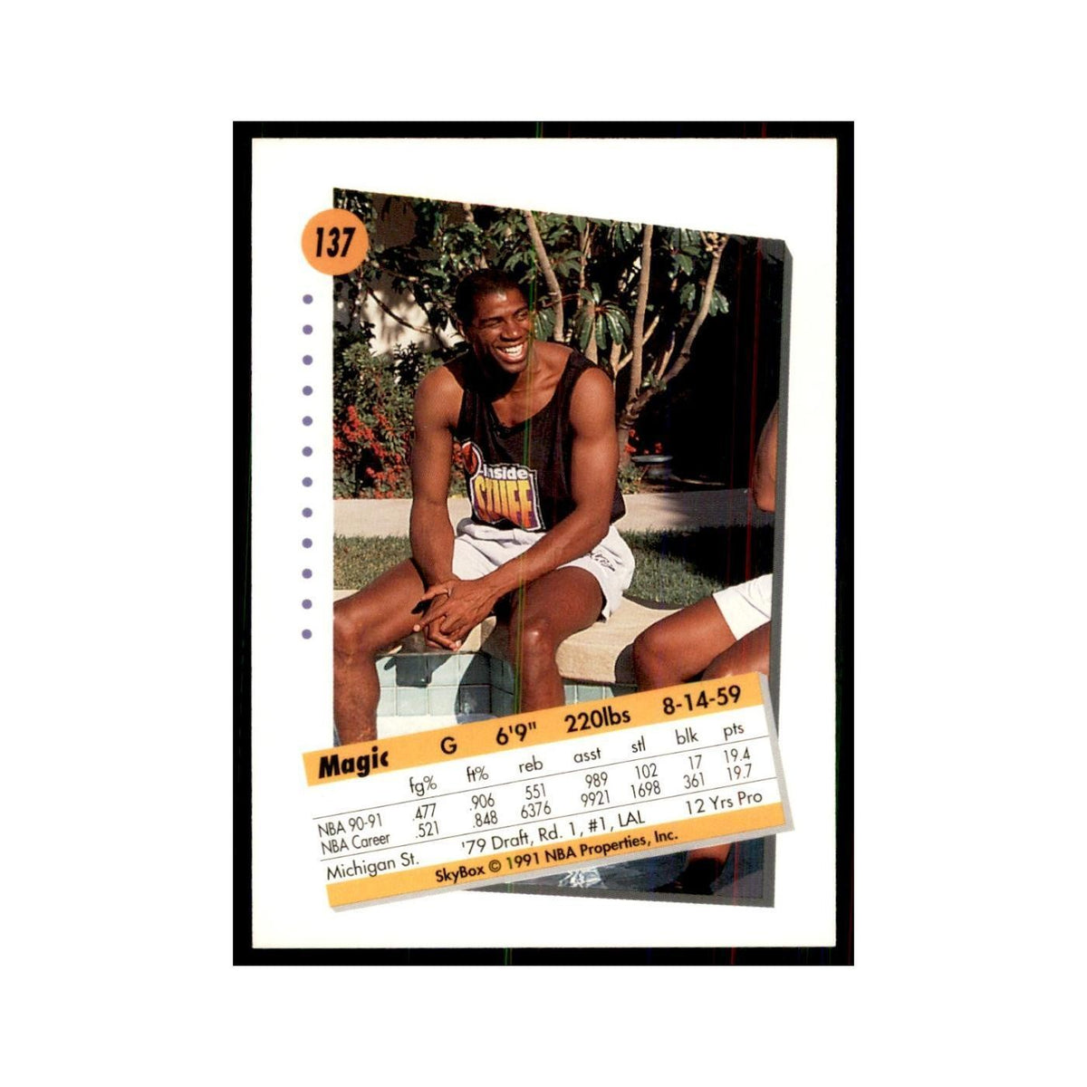 1991 SkyBox Earvin Johnson Basketball Cards #137