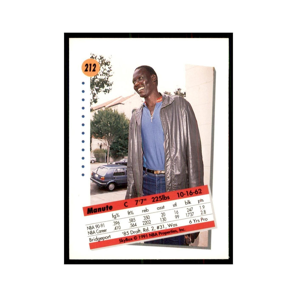 1991 SkyBox Manute Bol Basketball Cards #212