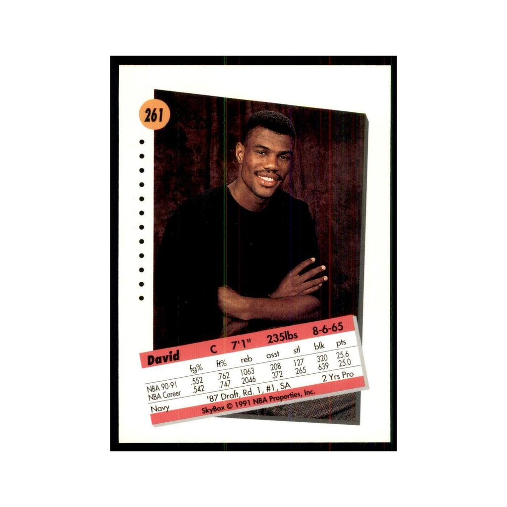 1991 SkyBox David Robinson Basketball Cards #261