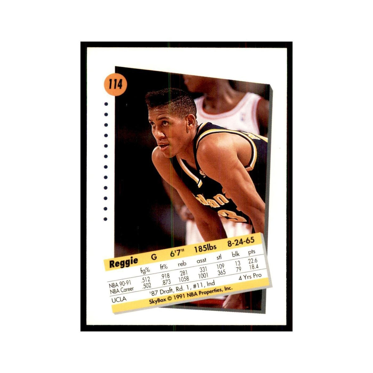 1991 SkyBox Reggie Miller Basketball Cards #114