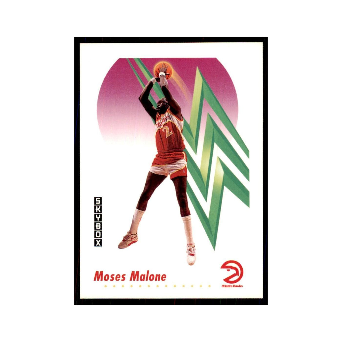 1991 SkyBox Moses Malone Basketball Cards #4