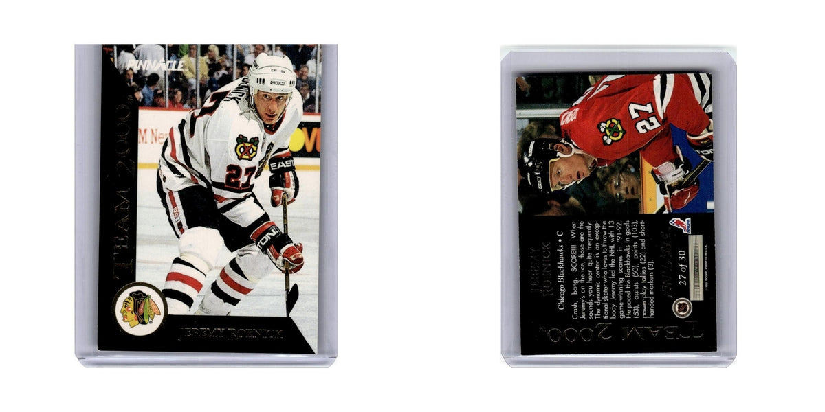 Jeremy Roenick 1992 Pinnacle #27 Chicago Blackhawks Hockey Card NM