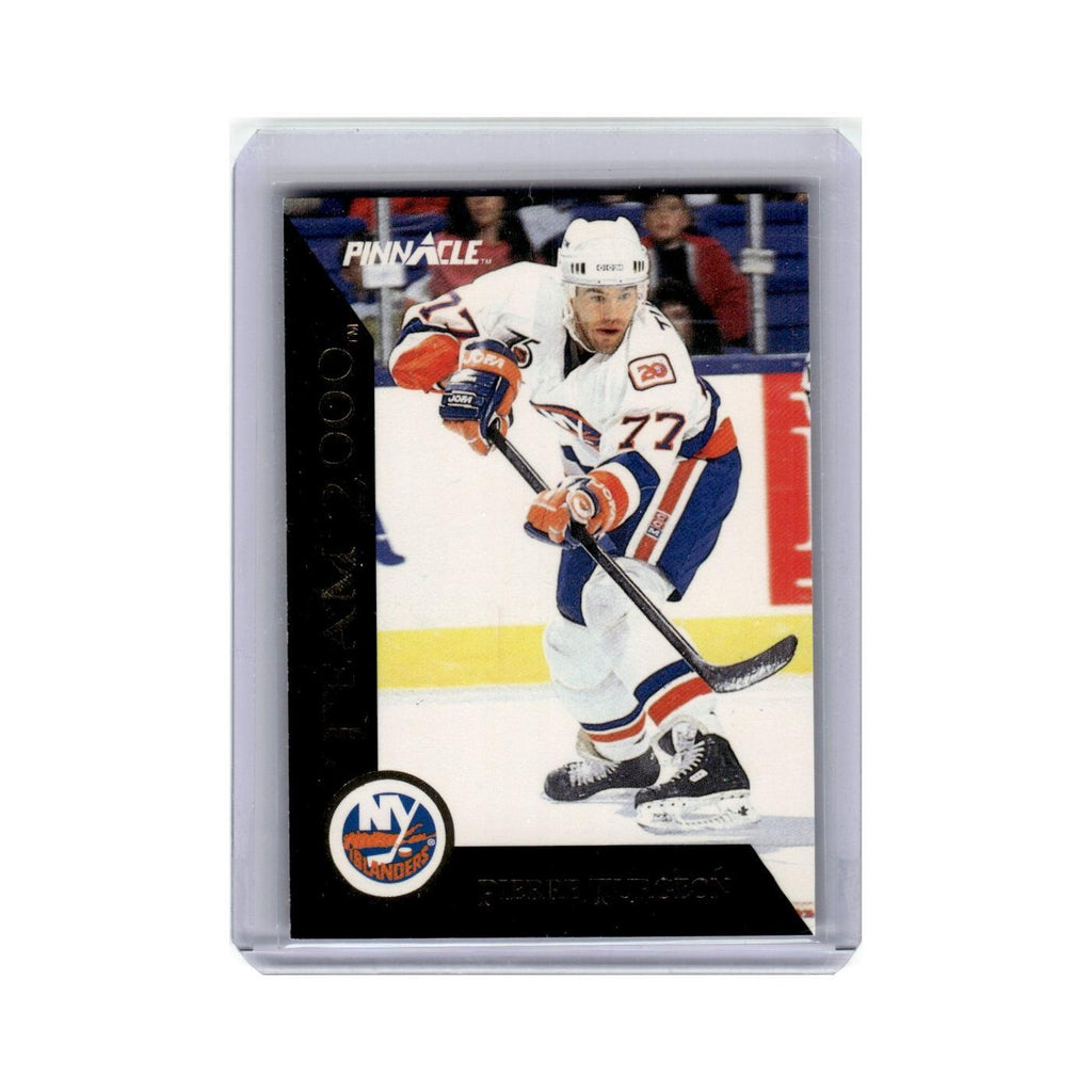 Pierre Turgeon 1992 Pinnacle #17 New York Islanders Hockey Card NM