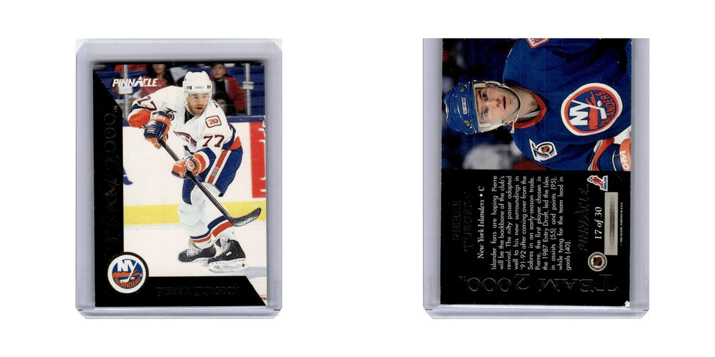 Pierre Turgeon 1992 Pinnacle #17 New York Islanders Hockey Card NM