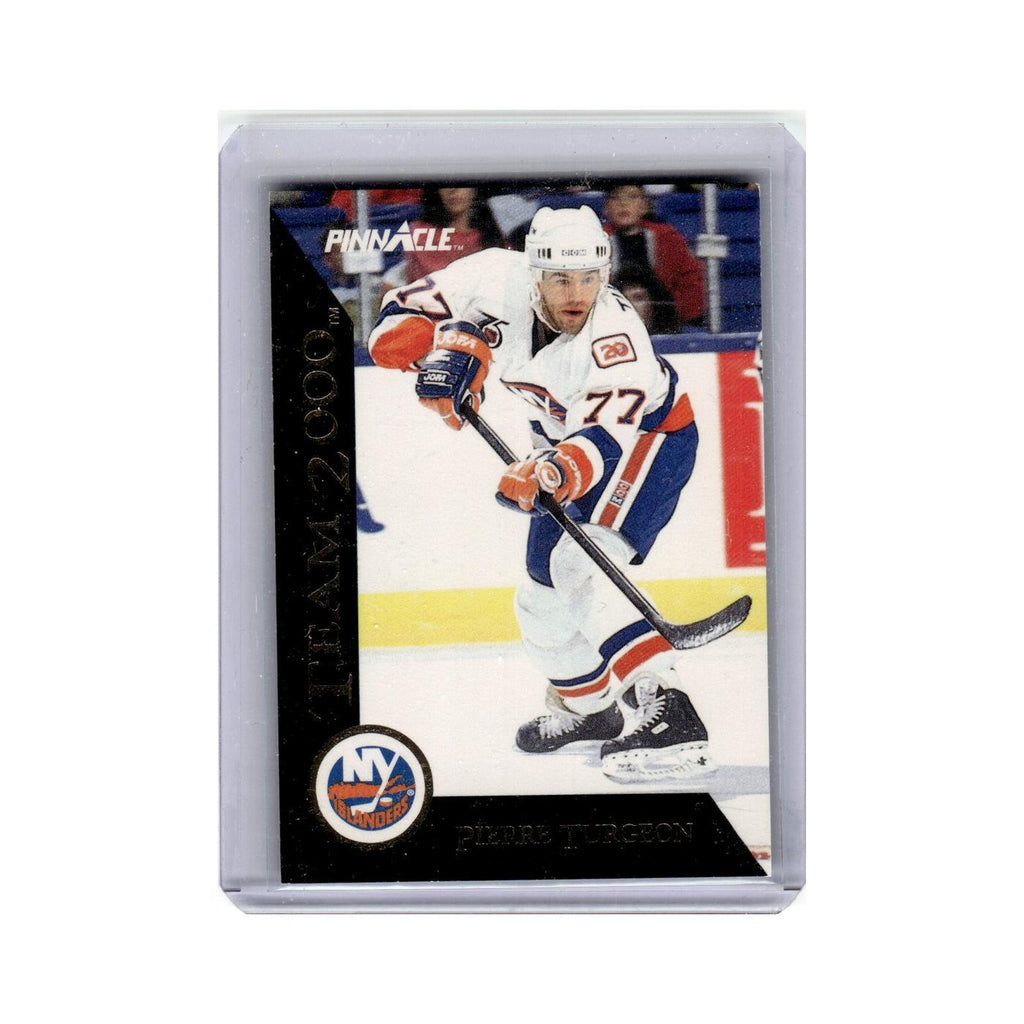 Pierre Turgeon 1992 Pinnacle #17 New York Islanders Hockey Card NM