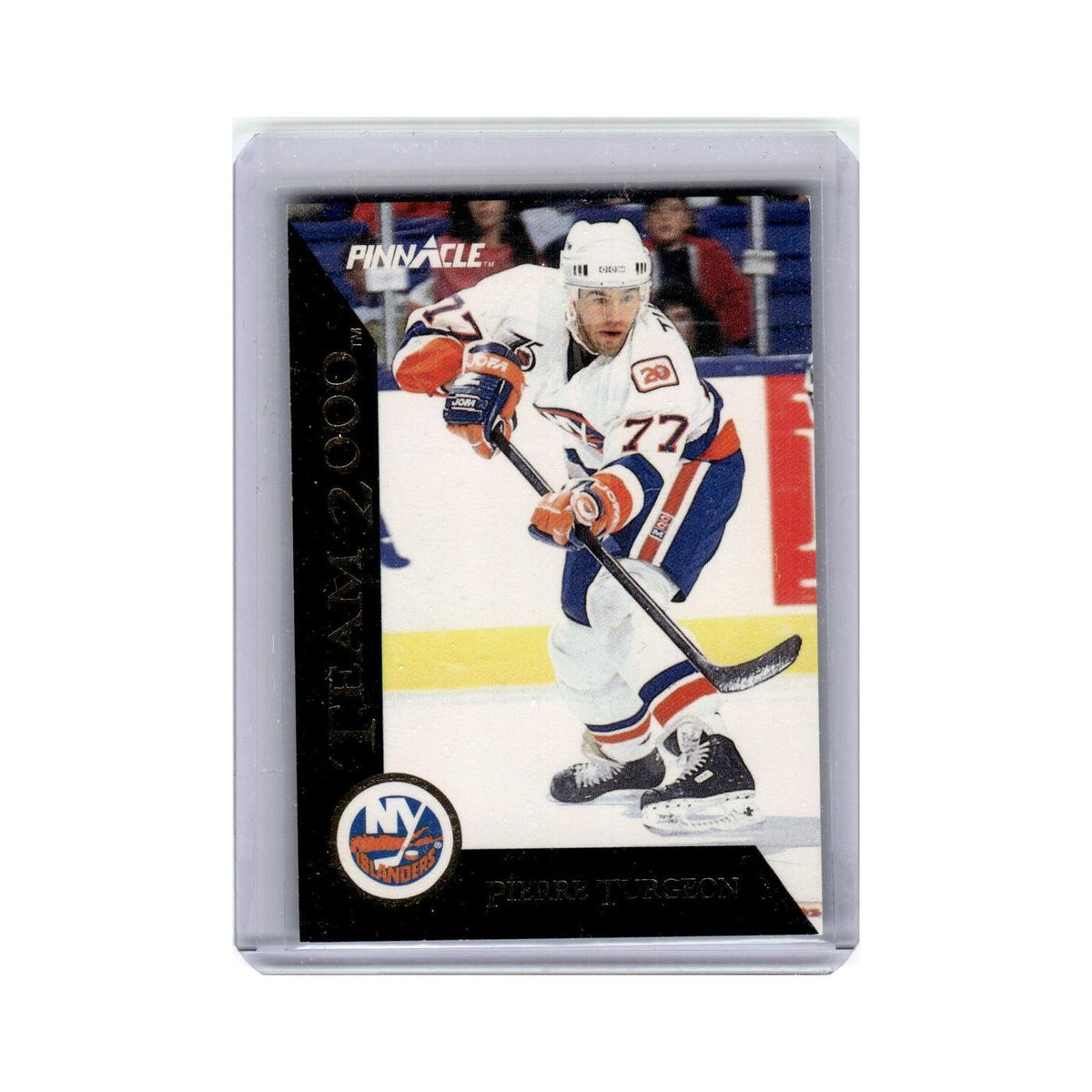 Pierre Turgeon 1992 Pinnacle #17 New York Islanders Hockey Card NM