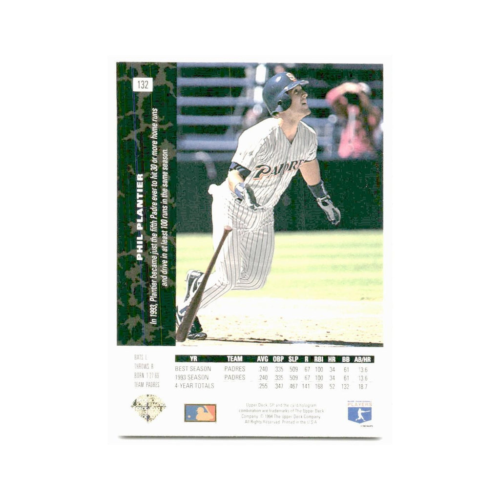 Phil Plantier 1994 SP #132 San Diego Padres Baseball Card NM